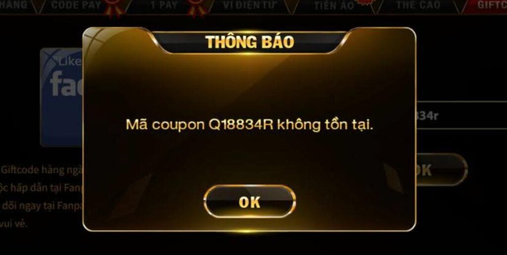 Lưu ý khi nhận Giftcode tại cổng game GO88