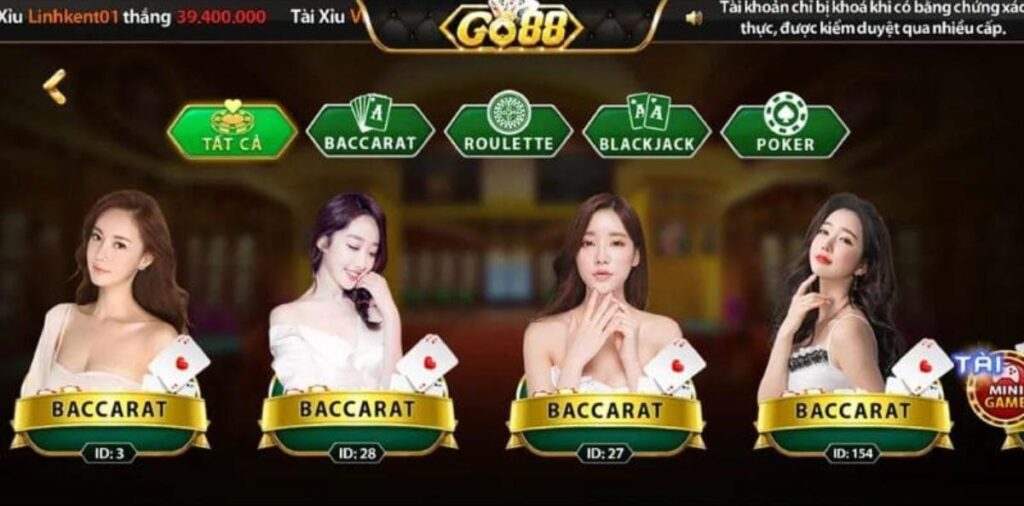 Live Casino GO88 có gì đặc biệt thu hút người chơi