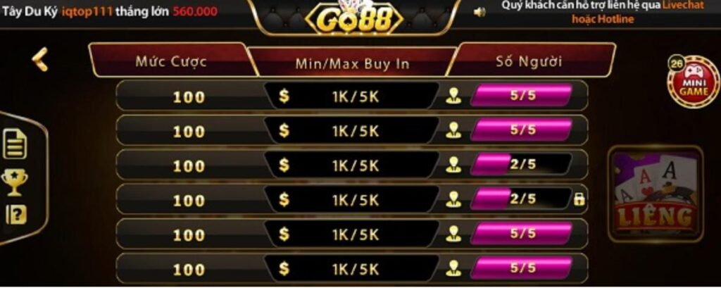 Giới thiệu game bài Liêng GO88 - trò chơi game bài được nhiều người yêu thích